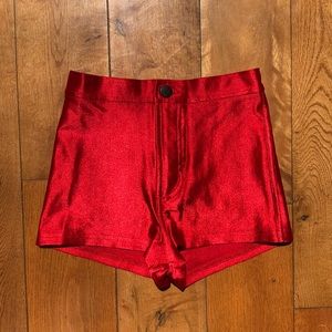 American Apparel “Disco Shorts” Sz XS - Red